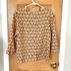 Printed 3/4 Sleeve Blouse